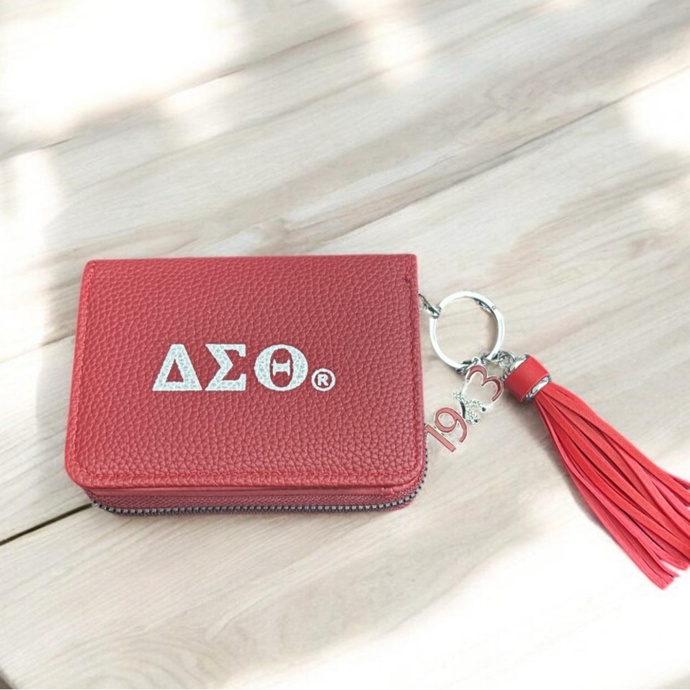 Delta Wallet with Tassel Keychain